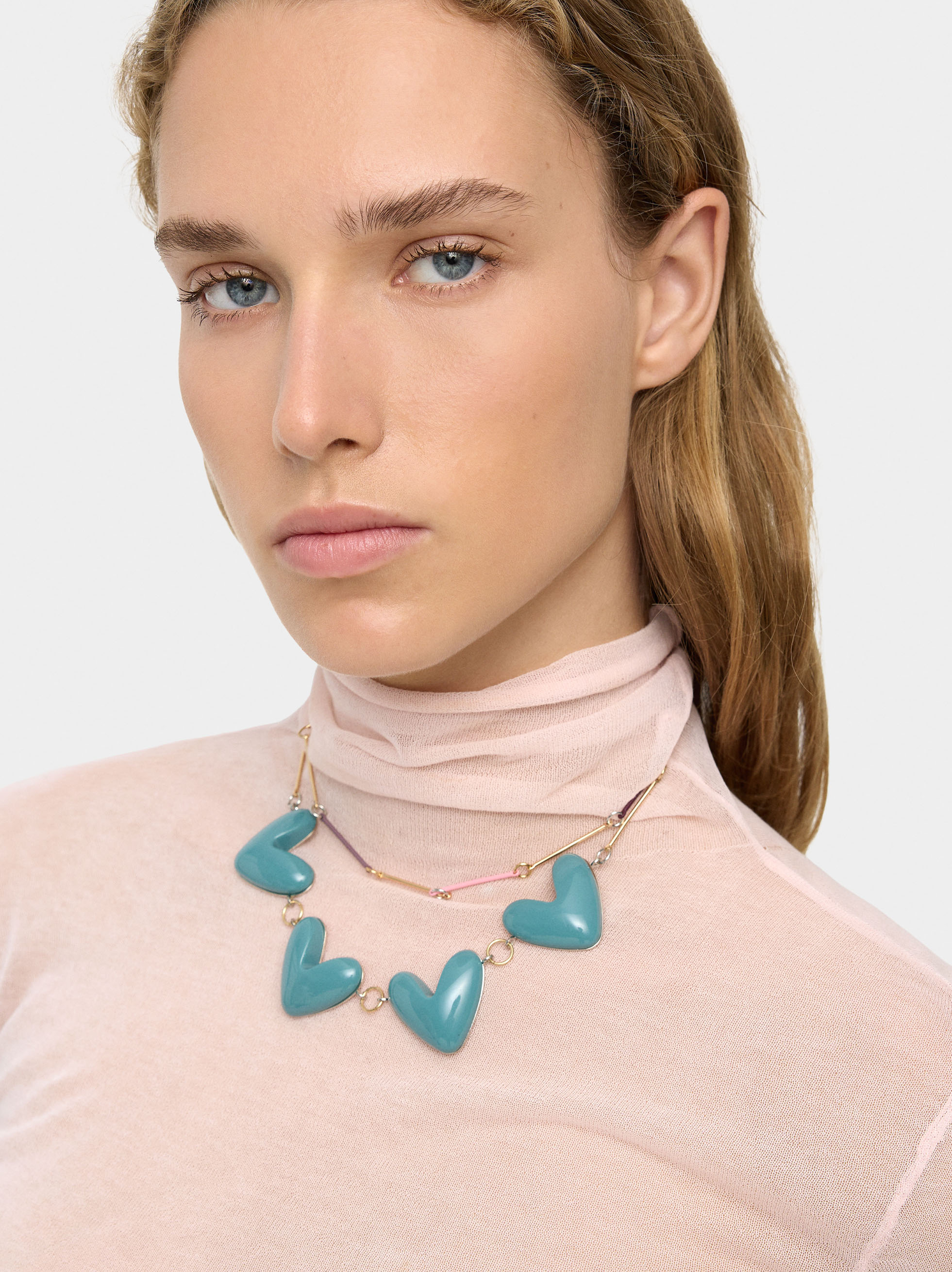 Set of necklaces with hearts image number 0.0